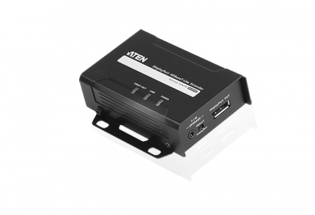 Удлинитель-передатчик ATEN HDMI HDBaseT-Lite,  60 метр,, 1xUTP Cat5e, HDMI+RJ45, F, без шнуров, 2xБ,П, 220> 5V, (по витой паре;;4K-35м,Cat5e/6;1080p-60м,Cat5e/6;макс,скор,10,2Gbps;HDMI 3D/Deep Color/4K) VE901R-AT-G VE901R-AT-G