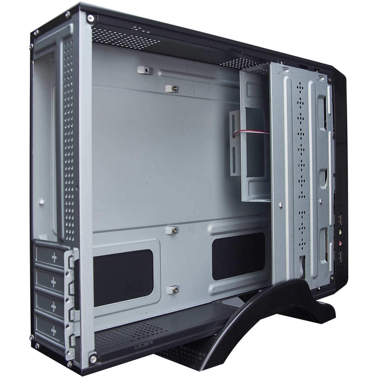 Корпус Exegate MiniITX  MI-209 Black, miniITX/mATX, <M350, 80mm>, 2*USB, Audio EX268699RUS EX268699RUS
