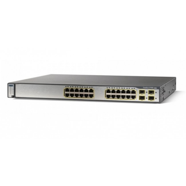 Коммутатор Cisco 3750 Series Catalyst Switch Layer3, 24 порта 10/100/1000BaseTX WS-C3750G-24TS-E