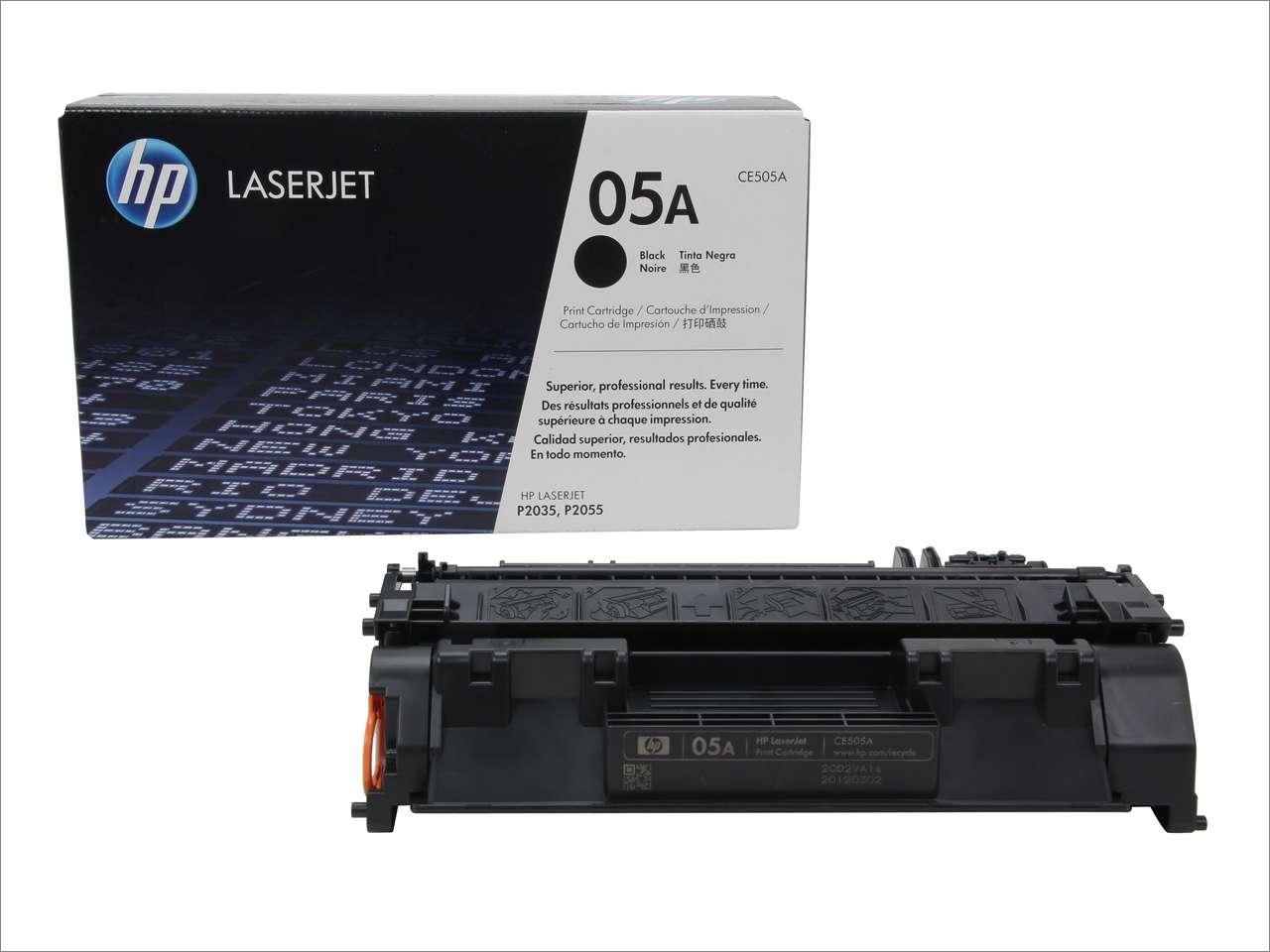 Тонер-картридж HP 05A Black для LJ P2035/P2055 (2*2300 стр) CE505D CE505D
