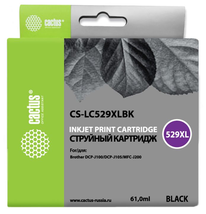 Картридж Cactus струйный CS-LC223C голубой для Brother DCP-J4120DW/MFC-J4420DW/J4620DW (550стр.) CS-LC223C CS-LC223C