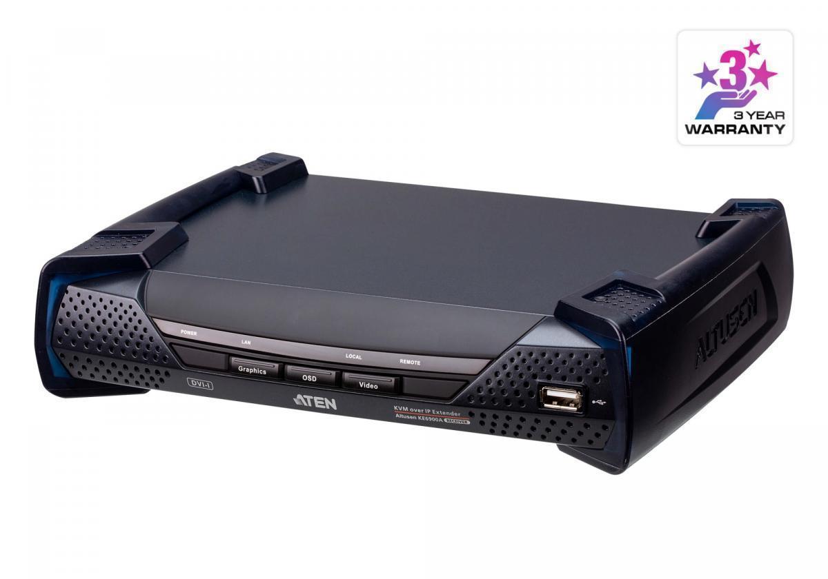 KVM переключатель ATEN DVI-I Single Display KVM over IP Receiver KE6900AR-AX-G KE6900AR-AX-G
