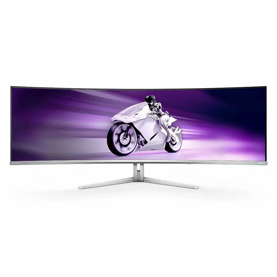 Монитор Philips  LCD 49" 32:9 5120x1440(dualQHD) QD-OLED, Curved, nonGLARE, 240 Hz, 1000 cd/m2, H178°/V178°, 1.07B, 0,1 ms, 2xHDMI, DP, USB-C, USB-Hub, Height adj, Tilt, Swivel, 3Y, Grey 49M2C8900 49M2C8900