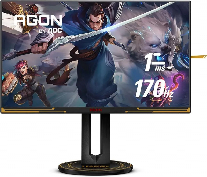 Монитор AOC 27" Agon черный IPS LED 1ms 16:9 HDMI M/M матовая HAS Pivot 400cd 178гр/178гр 2560x1440 DisplayPort Ultra HD 2K (1440p) USB 7.84кг AG275QXL AG275QXL