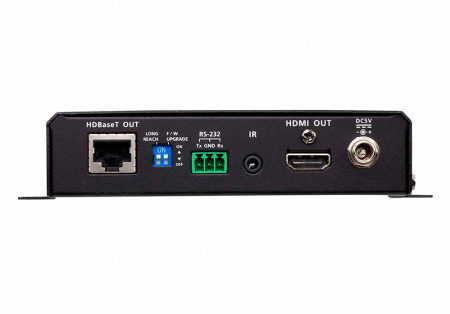 Удлинитель-передатчик ATEN HDMI;DP HDBase-T+VGA+AUDIO+RS232+IR, 100 м,, 1xUTP, HDMI+DP+HDDB15+3-контак,клемма+2xMINIJACK,,, DC 5,3V, (макс,разр,4096x2160/3840x2160 60Hz 4:2:0/30Hz 4:4:4 70м Cat5e/6;100м Cat6a/1080p 100м Cat 5e/6/6a) VE3912T-AT-G VE3912T-AT-G
