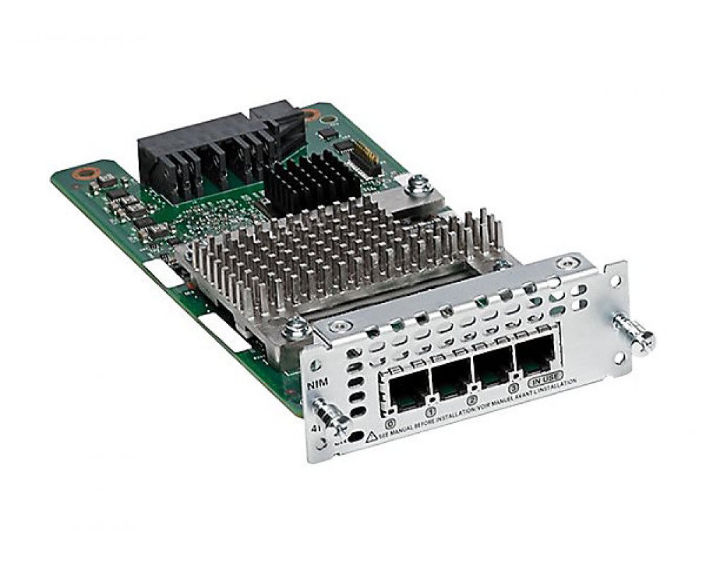 Модуль интерфейсный сетевой Cisco 4-Port Network Interface Module - FXS, FXS-E and DID NIM-4FXSP NIM-4FXSP
