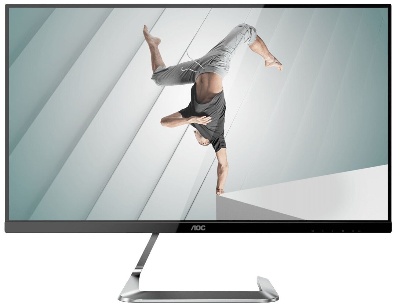 Монитор AOC 27" Silver-Black PORSCHE design (IPS, 2560x1440, 75Hz, 5 ms, 178°/178°, 350 cd/m, 50M:1, +2xHDMI 1.4) Q27T1 Q27T1 #5