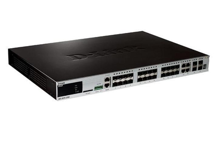 Коммутатор D-Link L3 Managed Switch with 20 1000Base-X SFP ports and 4 100/1000Base-T/SFP combo-ports and 4 10GBase-X SFP+ ports DGS-3620-28SC/UPS DGS-3620-28SC/UPS