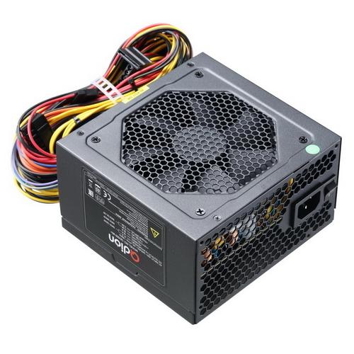 Блок питания QDION ATX ,500W 85+ real,12cm fan, 24+4pin, CPU4+4,PCI-E 6+2pin,5*sata,3*molex,1*fdd pin, input 230V, I/O switch,without power cord OEM QD500 85+ QD500 85+