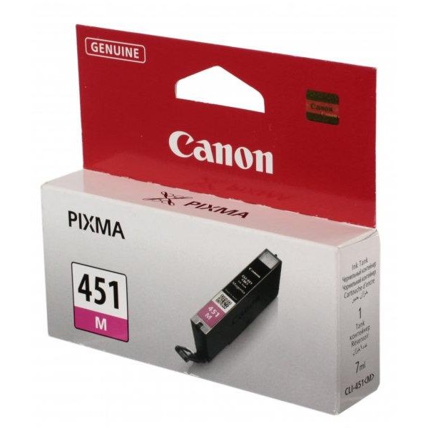 Картридж струйный Canon CLI-451 пурпурный M для PIXMA iP7240/MG6340/5440/6440 (345 стр.) 6525B001 6525B001