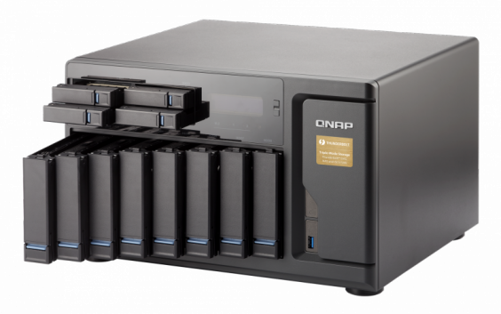 Сетевой RAID-накопитель QNAP 12 отсеков для HDD, два порта Thunderbolt 2. 4-хъядерный Intel Core i7-6700 3,4 ГГц, 32 ГБ DDR4 RAM. TVS-1282T-i7-32G TVS-1282T-i7-32G