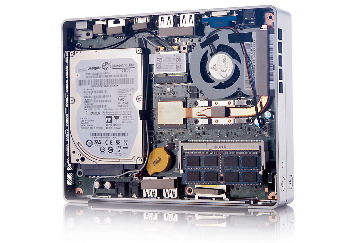 Неттоп Lenovo Q190 PDC 2127U/2Gb/500Gb/MCR/Win 8.1 64/WiFi/black/silver (57328438) 57328438