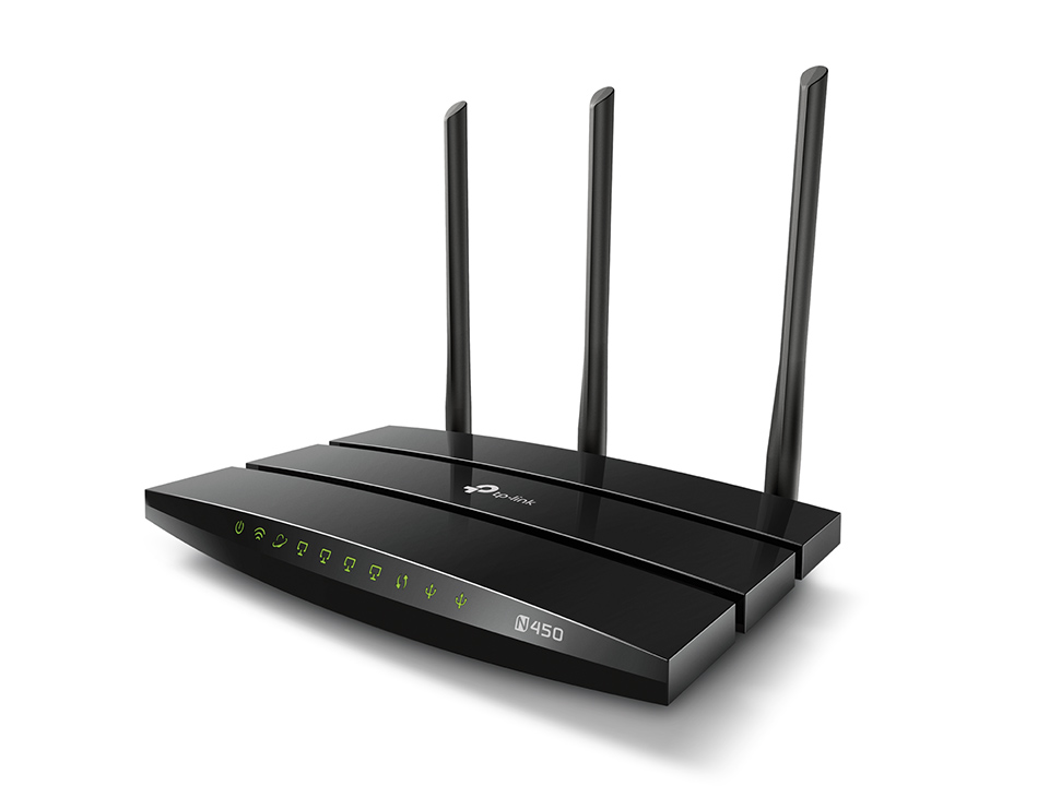 Маршрутизатор TP-Link 450 Мбит/с 802.11b/g/n, 1*WAN+4*LAN, 2*USB 2.0, 802.1Q TAG VLAN для IPTV TL-WR942N TL-WR942N
