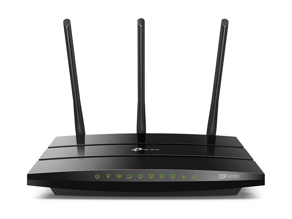 Маршрутизатор TP-Link 867ac+300n, 802.11ac/a/b/g/n, 1 Gb WAN + 4 Gb LAN, 1*USB 2.0, 802.1Q TAG VLAN для IPTV Archer C1200 Archer C1200
