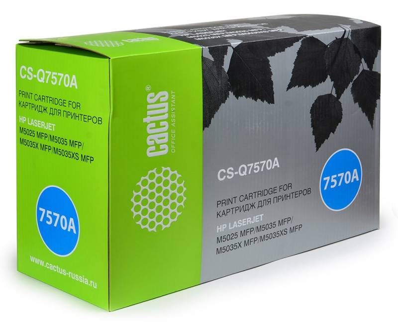 Тонер-картридж Cactus CS-Q7570AR черный для HP LJ M5025/M5035/M5035X/M5035XS (15000стр.) CS-Q7570AR CS-Q7570AR