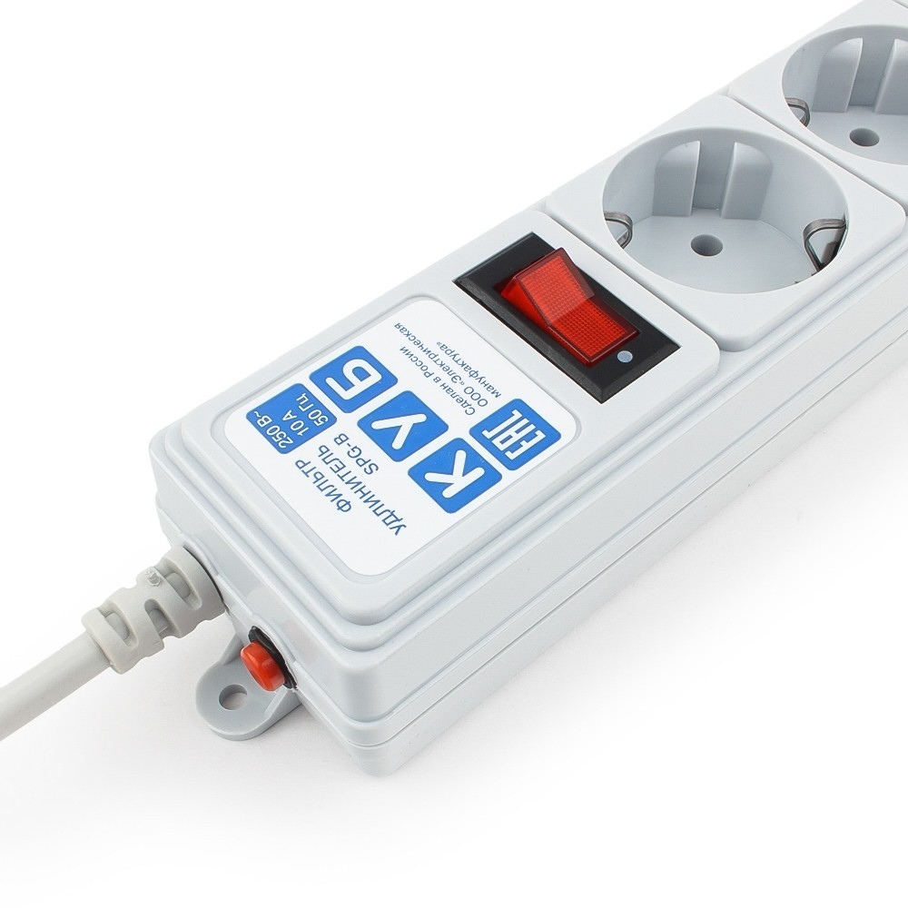 Сетевой фильтр Power Cube SPG-B-6Ext 1.9м (5 розеток) серый SPG-B-6Ext