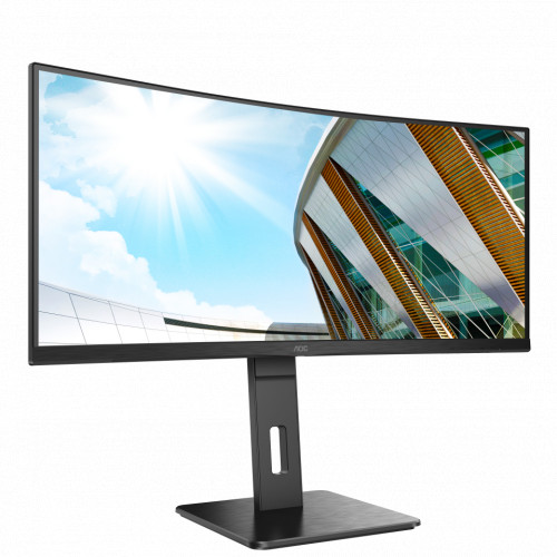 Монитор AOC 34" Black с поворотом экрана VA curved 3440x1440 100Hz 1ms 178/178 300cd CU34P2C CU34P2C