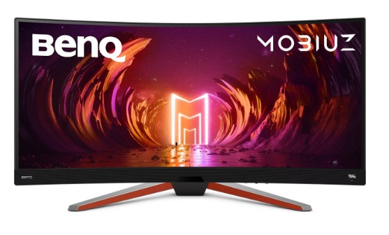 Монитор BenQ 34" EX3410R черный MOBIUZ IPS 3840x1600 Curvature 1000R 144Hz 1ms 21:9 350(400)cd 1000:1 178/178 2xHDMI M/M матовая HAS Pivot 300cd 178/178 DisplayPort UWQHD USB 9H.LKKLA.TBE 9H.LKKLA.TBE