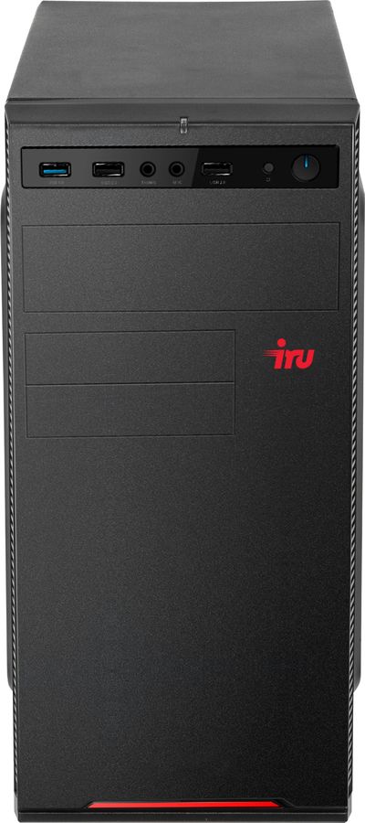 Персональный компьютер iRU Home 310H5SE MT i5 10400 (2.9) 8Gb 1Tb 7.2k UHDG 630 Windows 10 Professional 64 GbitEth 400W черный 1676917 1676917