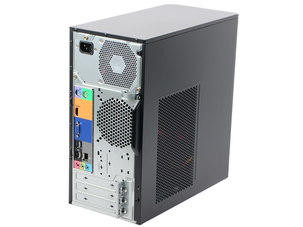 Персональный компьютер Acer Veriton ES2710G MT i3 6100 (3.7)/4Gb/SSD128Gb/HDG530/Windows 10 Home/GbitEth/220W/черный DT.VQEER.079 DT.VQEER.079