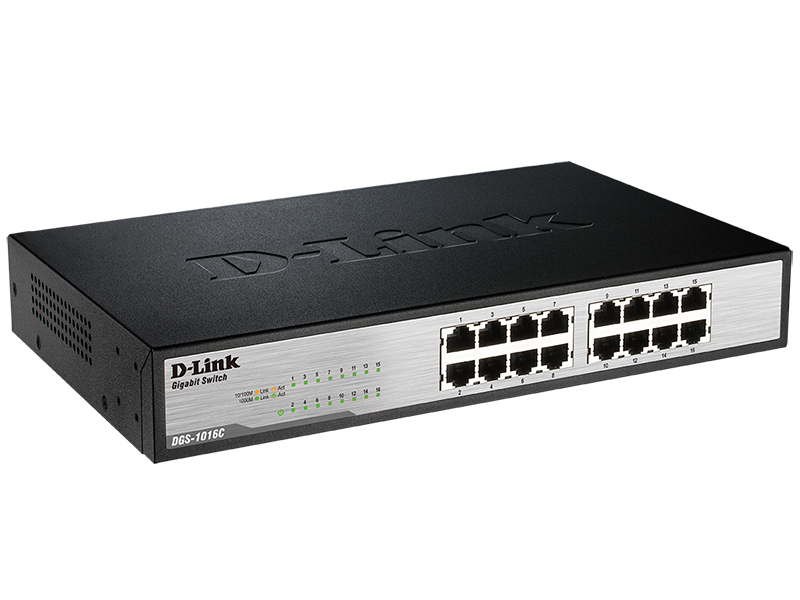 НеИсп. Неуправляемый коммутатор D-Link с 16 портами 10/100/1000Base-T (DGS-1016C) НеИсп. DGS-1016C
