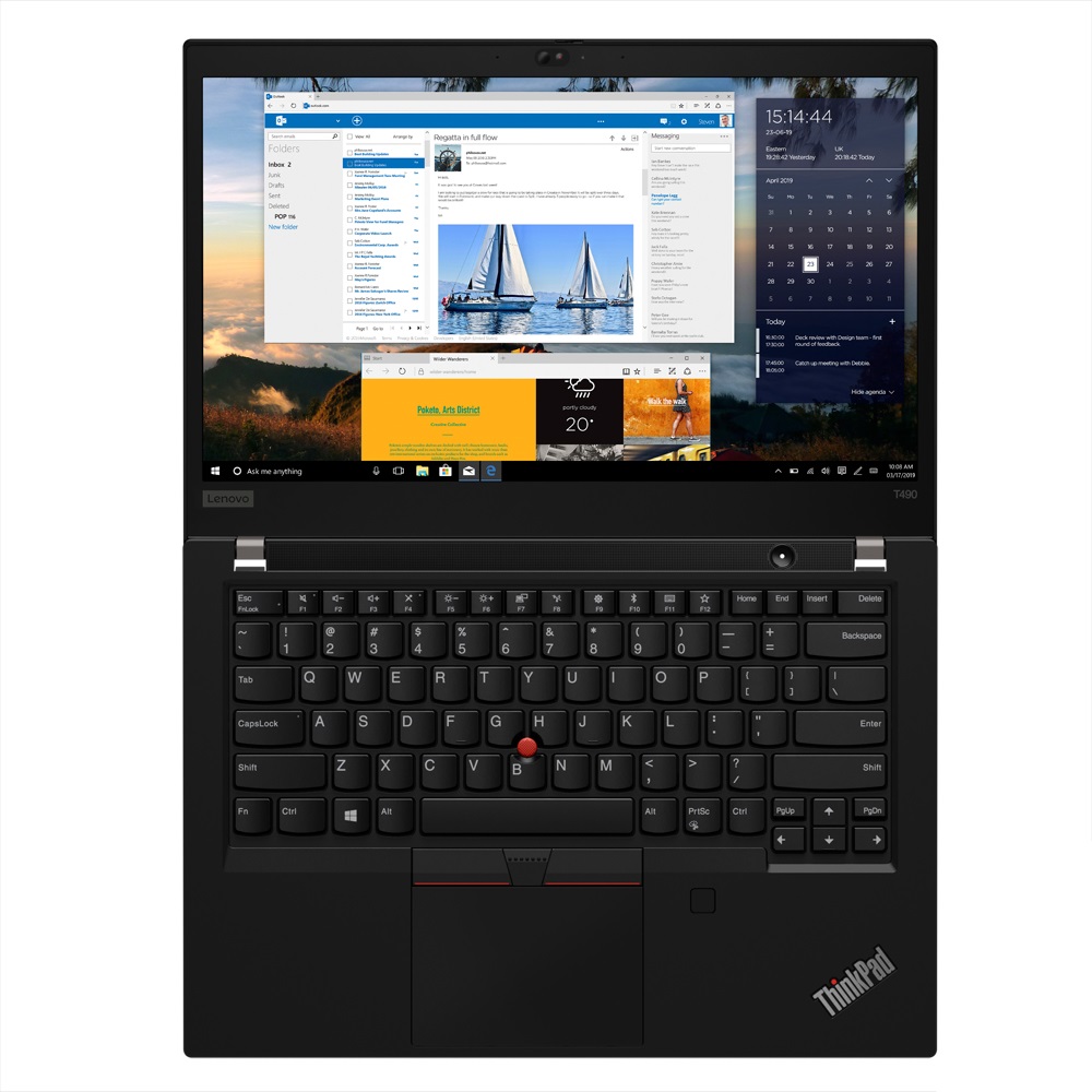 Ноутбук Lenovo ThinkPad T490 14.0FHD_IPS_AG_250N I7-8565U_1.8G_4C/ 8GB_DDR4_2666 / 256GB_M.2_2280_NVME_TLC_OPAL/ INTEGRATED_GRAPHICS/ NO_DVD/ INTEL_9560_2X2AC 20N2000RRT 20N2000RRT