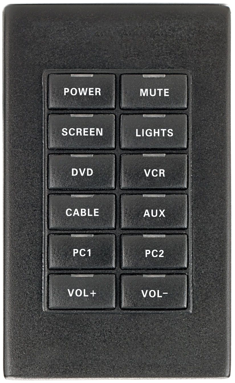 Панель управления Crestron Designer Keypad, 12-Buttons, White Textured; includes 1-gang faceplate CNX-B12-W-T CNX-B12-W-T #4