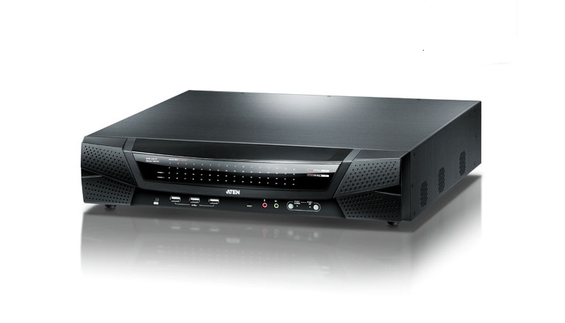 KVM переключатель ATEN 9>64 порта PS/2;USB;SUN;RS232, без доп. модулей KN8164v-AX-G KN8164v-AX-G