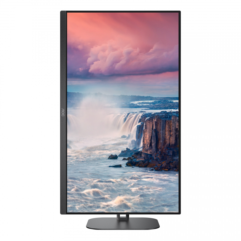 Монитор AOC 27" Q27V5N 2560x1440@75Hz VA WLED 16:9 4ms HDMI DP 20M:1 178/178 4000:1 300cd HAS Pivot Tilt Swivel Speakers Black  Q27V5N/BK Q27V5N/BK