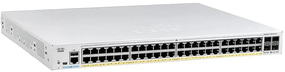 Коммутатор Cisco Catalyst 1000 48port GE, 4x10G SFP C1000-48T-4X-L C1000-48T-4X-L