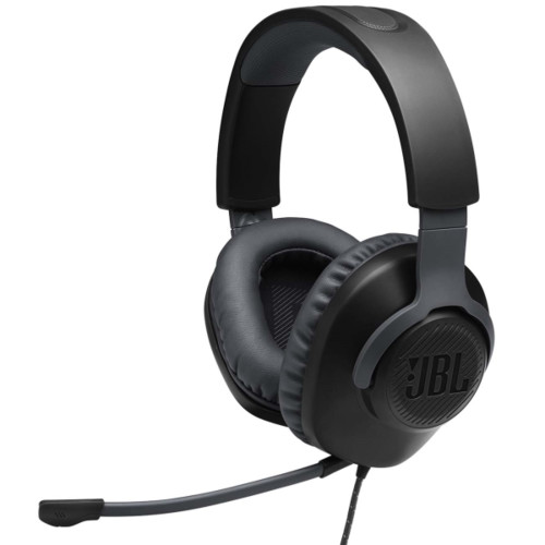 Гарнитура JBL проводная игровая с накладными наушниками и съемным микрофоном Quantum 100 JBLQUANTUM100BLK JBLQUANTUM100BLK