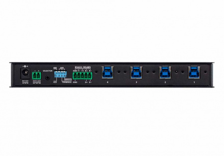 KVM-переключатель ATEN USB, 4> 4 устройства/порта/port+клавитаура+мышь, 4 USB A Female/4 B Female, со шнурами A-B 2х1,2м+2х1,8м для подкл, к управ, компьютерам, (USB 3,1 Gen1;подд,перекл,через терм,блок инт,RS485;5 лет гар+электростраховка; US3344i-A US3344i-AT
