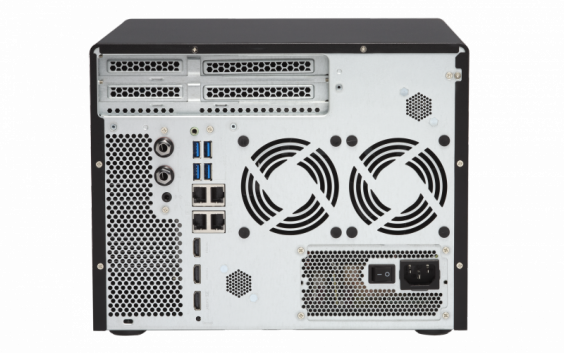 Сетевой RAID-накопитель QNAP 6 отсеков 3,5", 2 отсека 2,5", 2 слота M.2, 3 HDMI-порта. Intel Core i3-6100 3,7 ГГц, 8 ГБ DDR4 TVS-882-I3-8G TVS-882-I3-8G