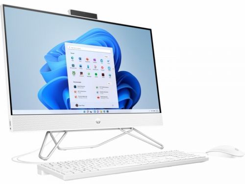 Моноблок HP Pavilion 24-cb0049ur 23.8" Full HD Ryzen 5 5500U (2.1) 8Gb 1Tb 5.4k SSD256Gb RGr Free DOS GbitEth WiFi BT 90W клавиатура мышь Cam белый 1920x1080 60K78EA 60K78EA