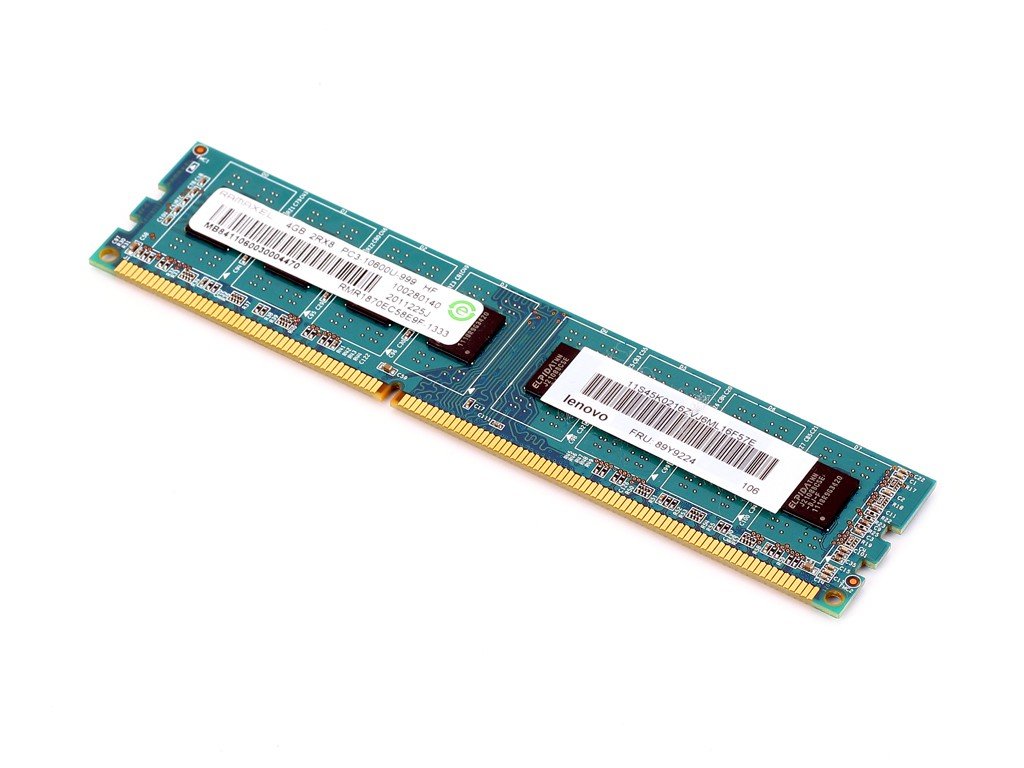 Планка памяти RAM DDRIII-1600 Lenovo (Ramaxel) RMR1870EC58E9F-1333 4Gb 2Rx8 PC3-12800U(RMR1870EC58E9F-1333) RMR1870EC58E9F-1333