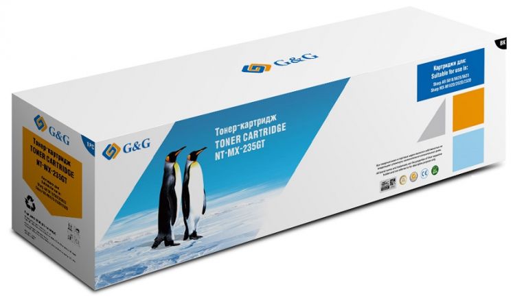 Тонер-картридж G&G для Sharp AR 5618/5620/5623 MX-M182D/202D/232D (16000 стр) NT-MX-235GT NT-MX-235GT