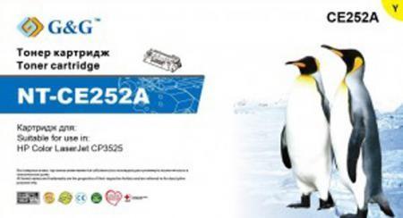 Тонер-картридж G&G желтый для HP LaserJet CP3525 (8000стр) NT-CE252A NT-CE252A