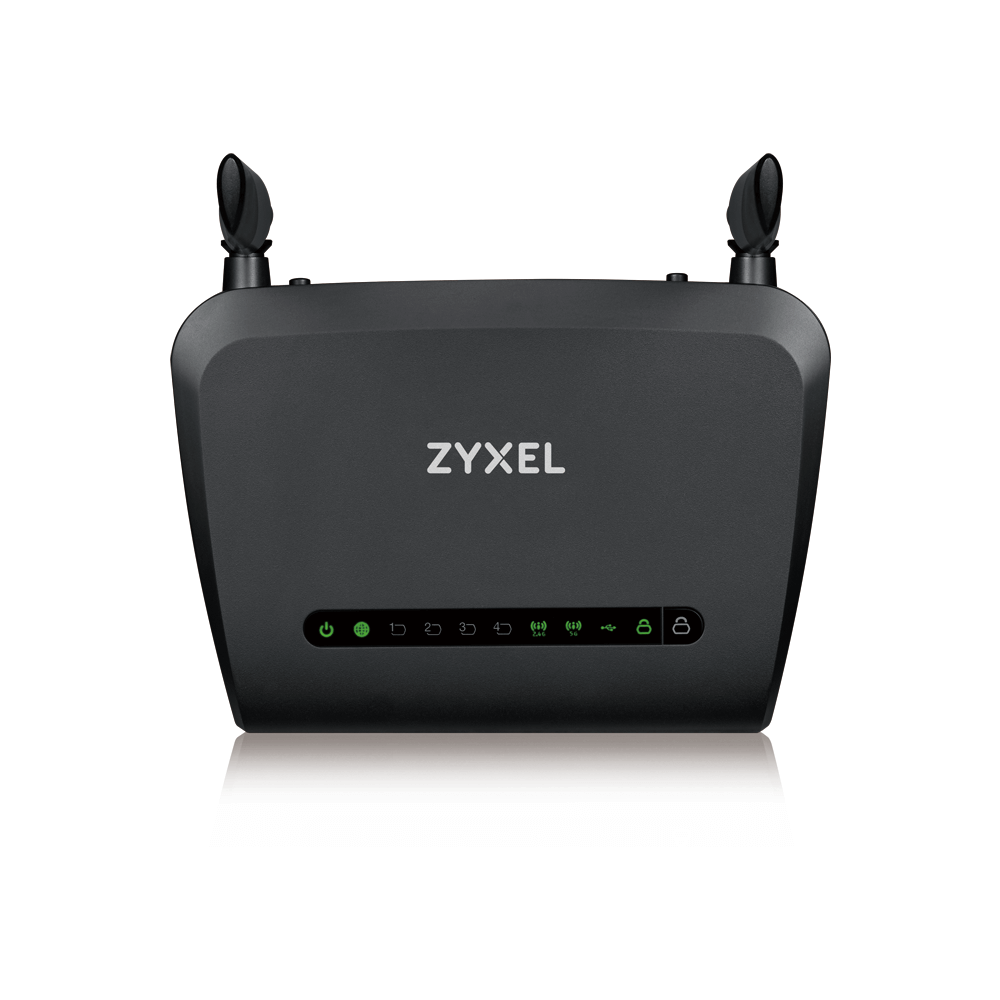 Двухдиапазонная система ZYXEL Wi-Fi NBG6515, AC750, 802.11a/b/g/n/ac (300+433 Мбит/с), 1xWAN GE, 4xLAN GE, USB2.0 NBG6515-EU0101F NBG6515-EU0101F