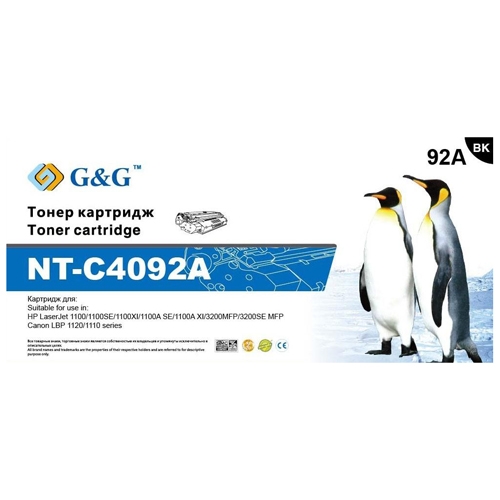 Тонер-картридж G&G для HP LaserJet 1100/3200 Canon LBP-1110/1120 (2500стр) NT-C4092A NT-C4092A