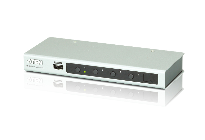 KVM переключатель ATEN HDMI, 4> 1 /4x1 TV/панель/монитор/проектор, (до 4Kx2K 4096x2160/3840x2160;480P/720P/1080i/1080P) VS481B-AT-G VS481B-AT-G