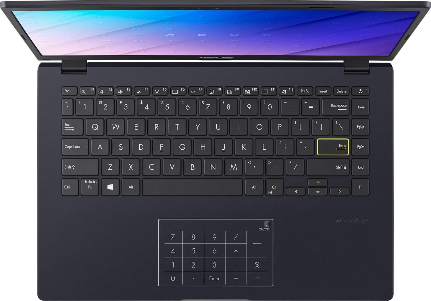Ноутбук ASUS VivoBook E410MA-EB268 Celeron N4020/4Gb/SSD256Gb/UMA/14"/IPS/FHD (1920x1080)/noOS/black/WiFi/BT/Cam 90NB0Q11-M18310 90NB0Q11-M18310