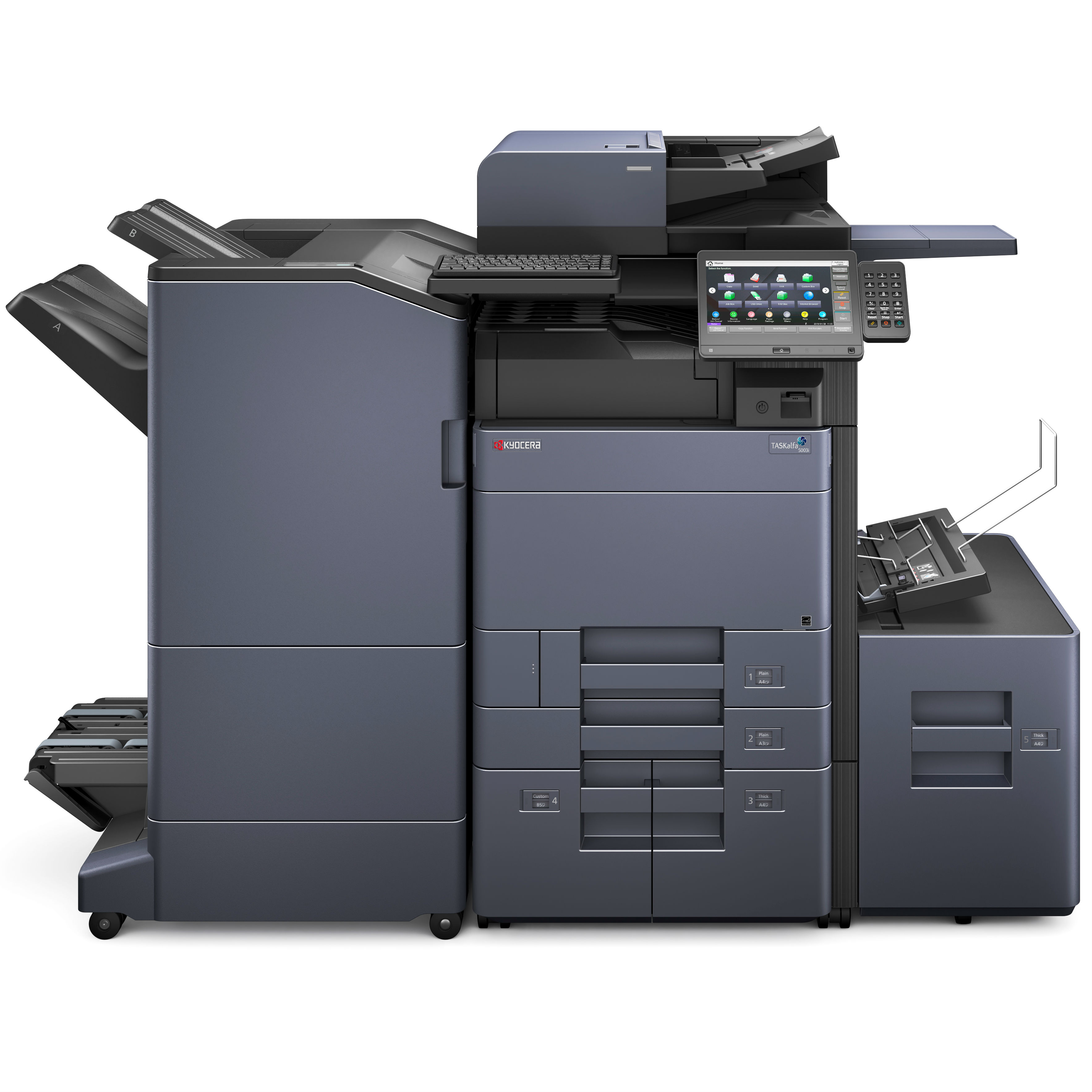 МФУ Kyocera TASKalfa 5003i (A3, P/C/S/F 50/25,дуплекс, 2*500 л.,сеть, USB 2.0, 8 GB RAM+SSD+320 GB HDD, без крыш 1102VL3NL0 1102VL3NL0
