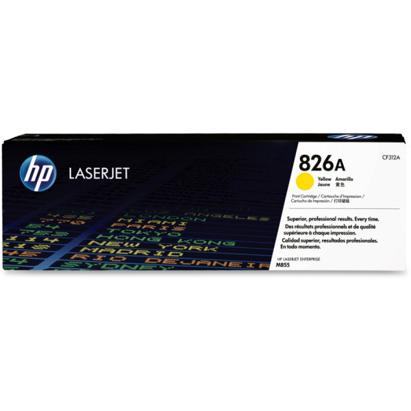 Тонер-картридж HP 826A Yellow для Enterprise M855dn/M855xh/M855x+/M855x+NFC (31500 стр) CF312A CF312A