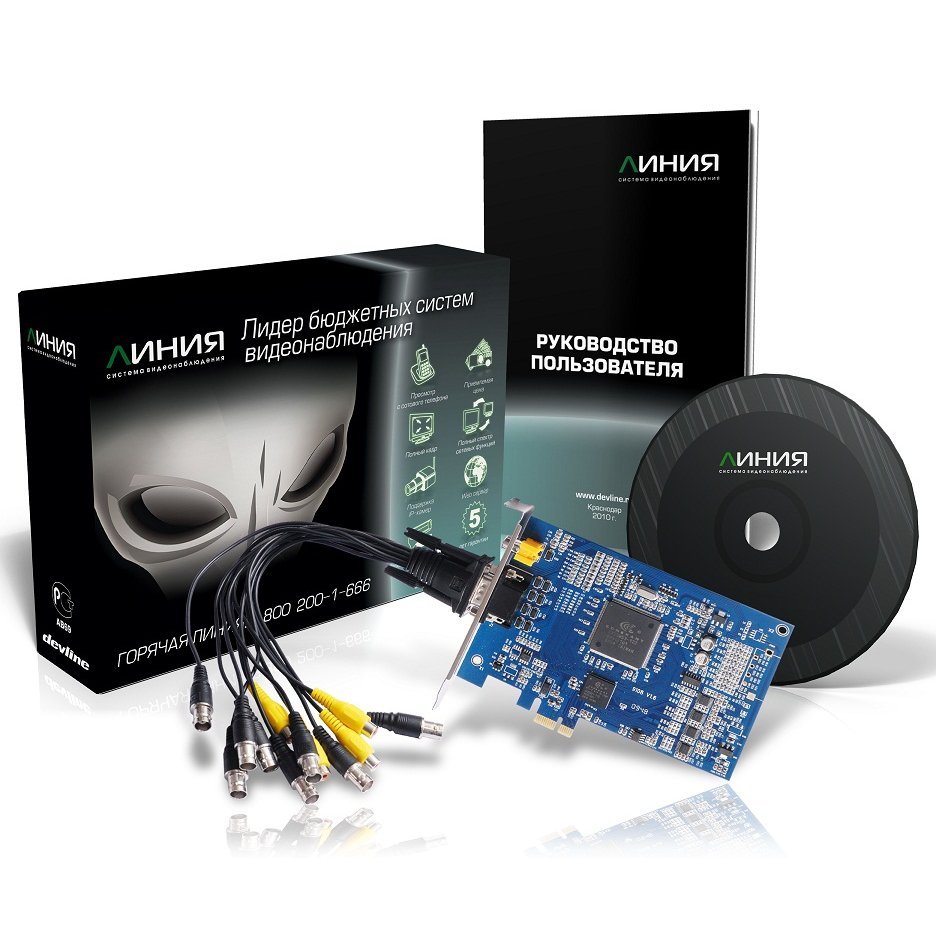 Гибридная плата видеозахвата (аналог или IP) Линия 8х25A Hybrid IP Линия 8х25A #2