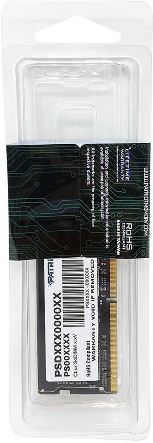 Модуль памяти Patriot  16GB Signature Premium PSP416G266681H1 DDR4, 2666 MHz, 21300 Мб/с, CL19, 1.2 В (DIMM) PSD416G266681S PSD416G266681S