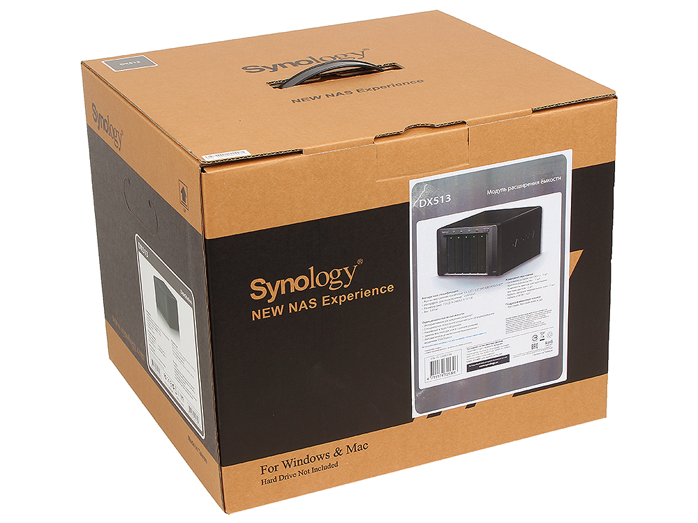Модуль расширения Synology for DS713+, 1513+,1813+,DS413, DS214play, DS213+, DS114 /up to 5hot plug HDDs SATA(3,5' or 2,5') DX513 DX513