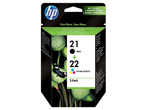 Картридж струйный HP 21+22 многоцветный/черный x2уп. для HP DJ 3900/D1400/D1500 SD367AE SD367AE