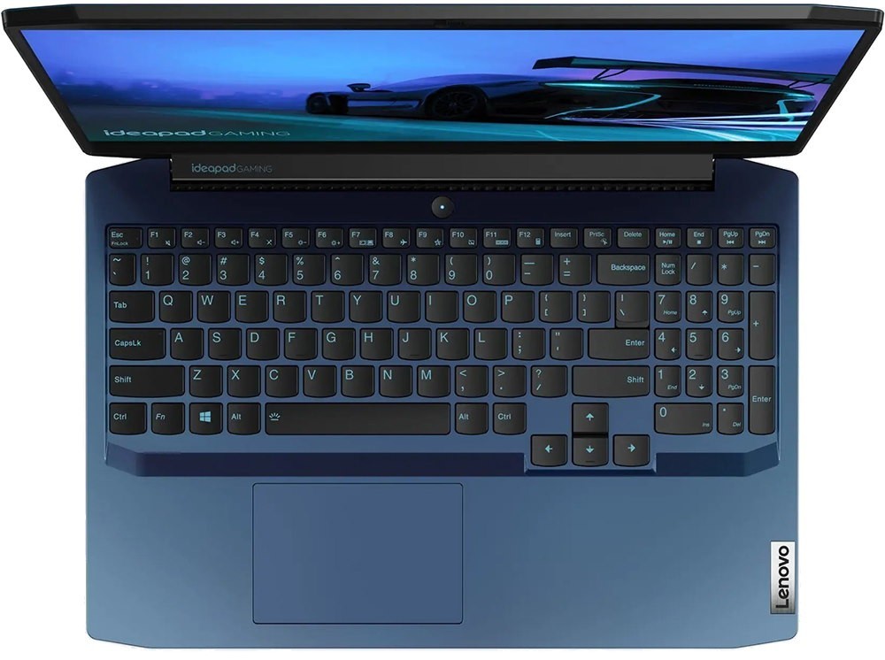 Ноутбук Lenovo Gaming3 15ARH05 15.6" FHD,AMD Ryzen5 4600H,16Gb,256Gb SSD,1650GTX 4Gb,NoOs,blue () 82EY009KRK 82EY009KRK