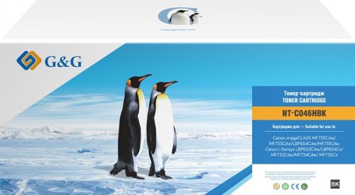Тонер-картридж G&G черный для Canon i-SENSYS LBP653/654 MF732/734/735 (6300 стр) NT-C046HBK NT-C046HBK