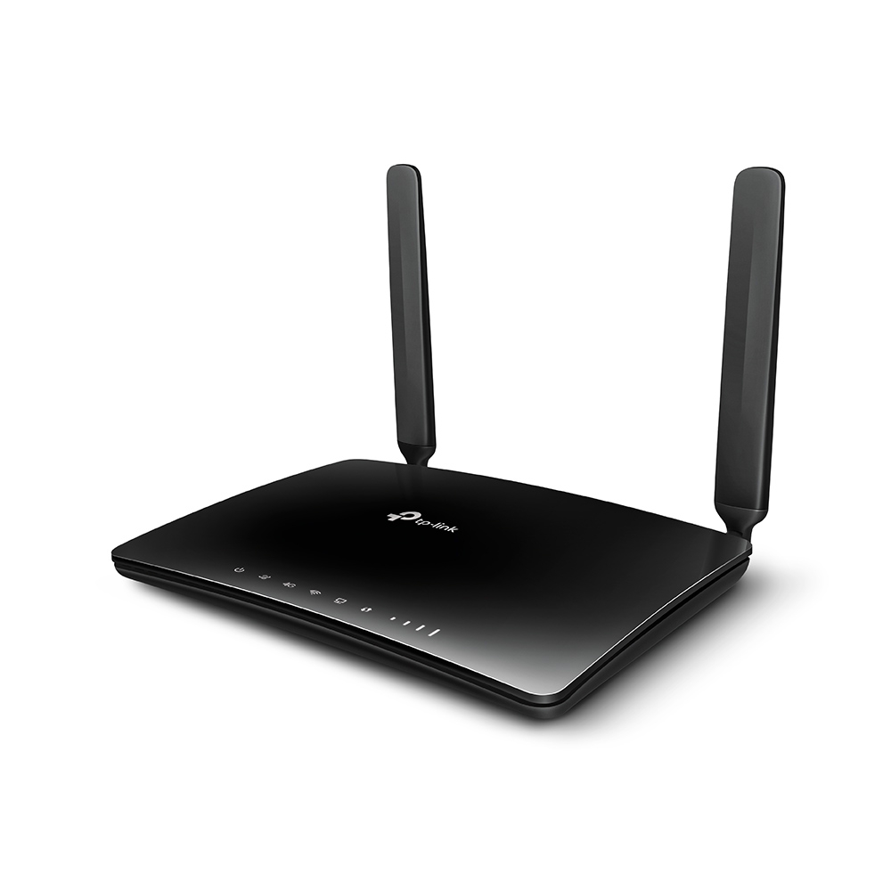 Маршрутизатор TP-Link AC750 300n, 433ac, 802.11 a/b/g/n/ac, 4G LTE, встроенный 3G/4G-модем, 3*LAN, *LAN/WAN Archer MR200 Archer MR200